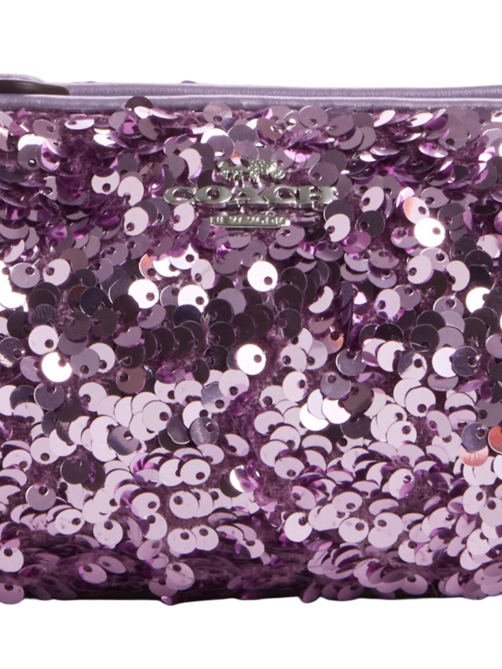 SOLD: Coach Nolita Lavender Sequin Barrel Mini Bag - Picture 3 of 7
